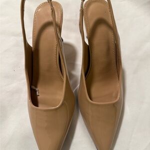 Chic Tan Slingback Heels